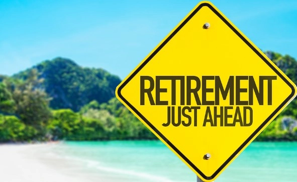 a sign that says: retirement just ahead
