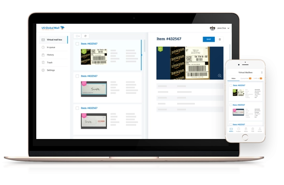 virtual mailbox platform for desktop and mobile
