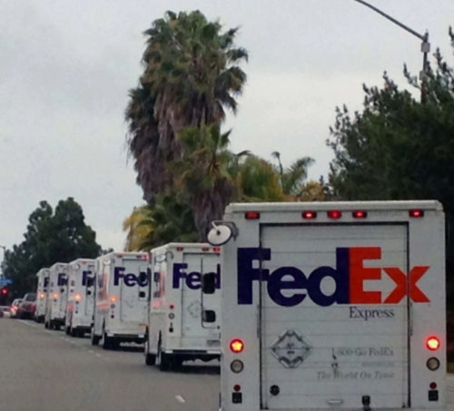 fedex trucks