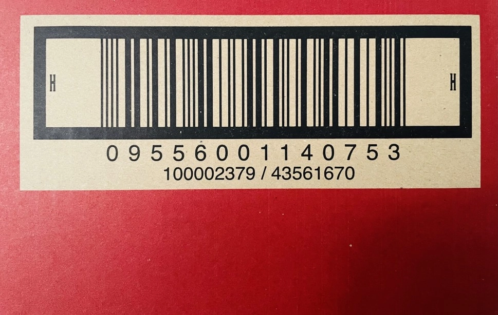 barcode for a package