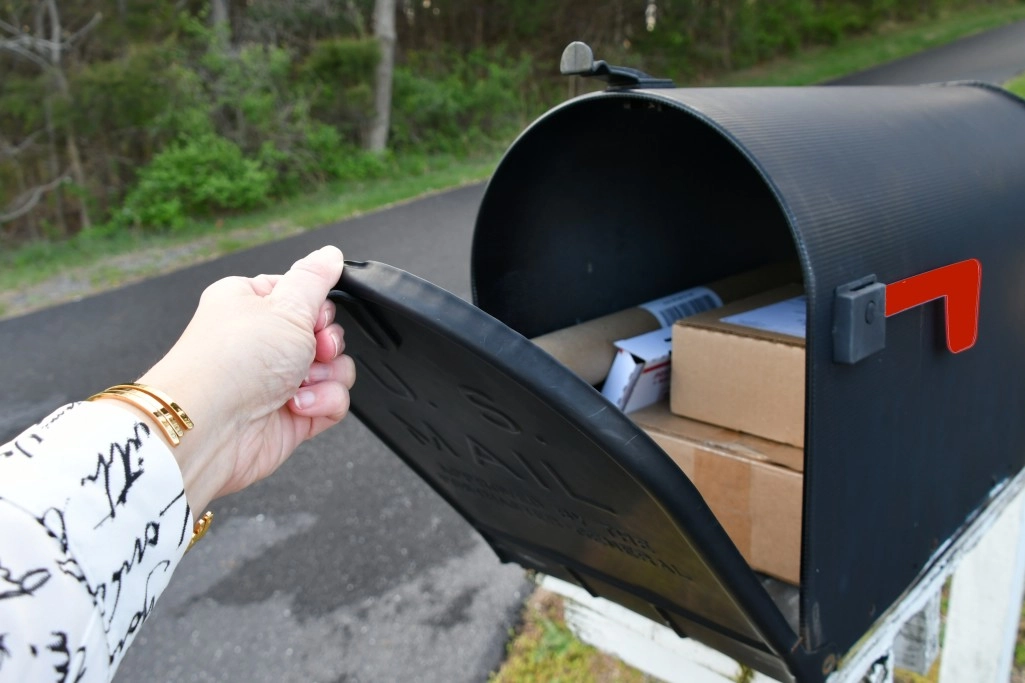 parcels in a mailbox