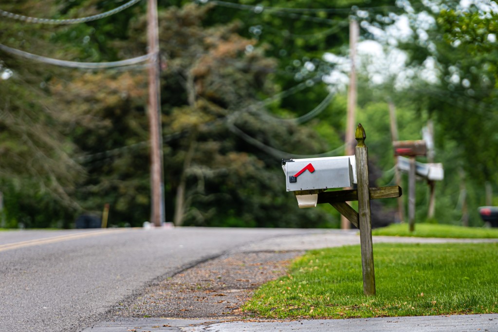 mailbox on the side of the road