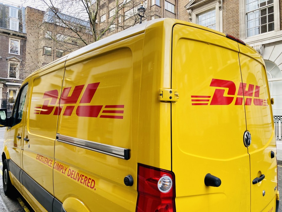 DHL With Delivery Courier 1